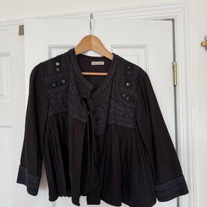 Cropped Embroidered Jacket